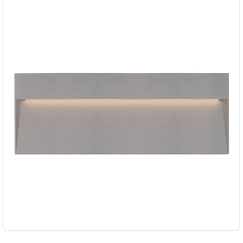 Kuzco Lighting Casa 12 inch LED Outdoor Wall Light in Gray with Clear Glass